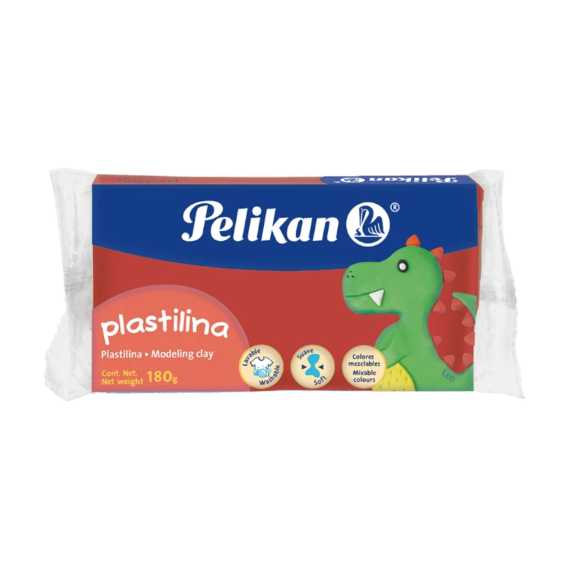 Plastilina Pelikan Marqueta Rojo 180grs