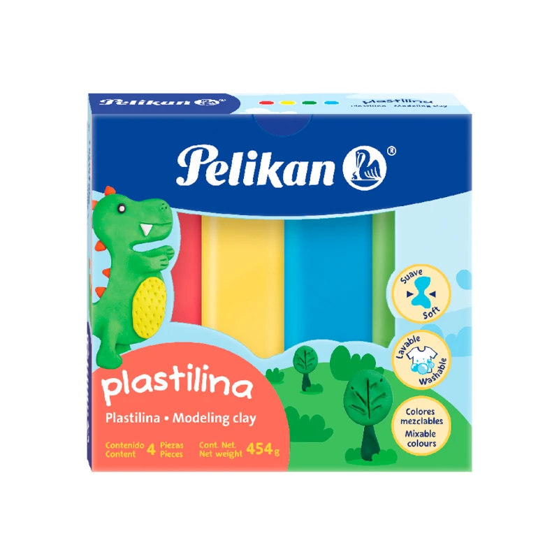 Plastilina Pelikan 4 Colores Surtidos