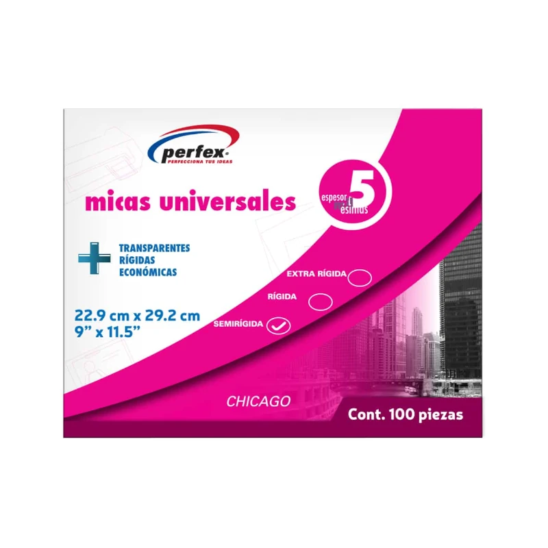 Lamina Tamaño Carta 5Ml Paquete100 Perfex