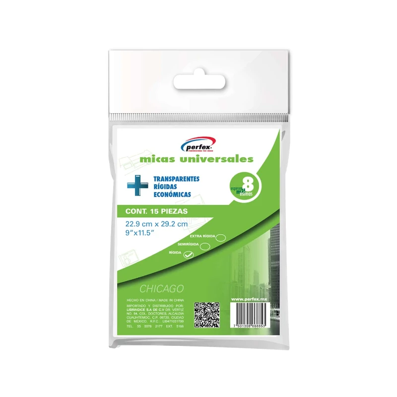 Lamina Tamaño Carta 8Ml Paquete15 Perfex