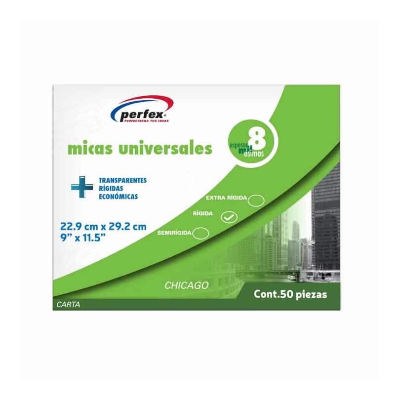 Lamina Tamaño Carta 8Ml Paquete50 Perfex