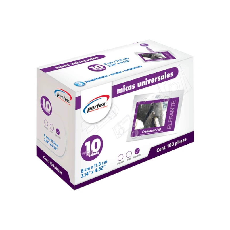 Lamina 8X11.5Cm 10Ml Paquete100 Perfex Carnet