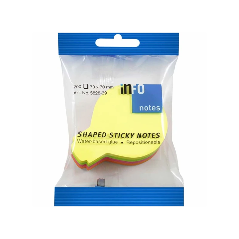 Nota Adhesiva Infonote 3X3 Figura de Bombillo 5828-39 200 Hjs