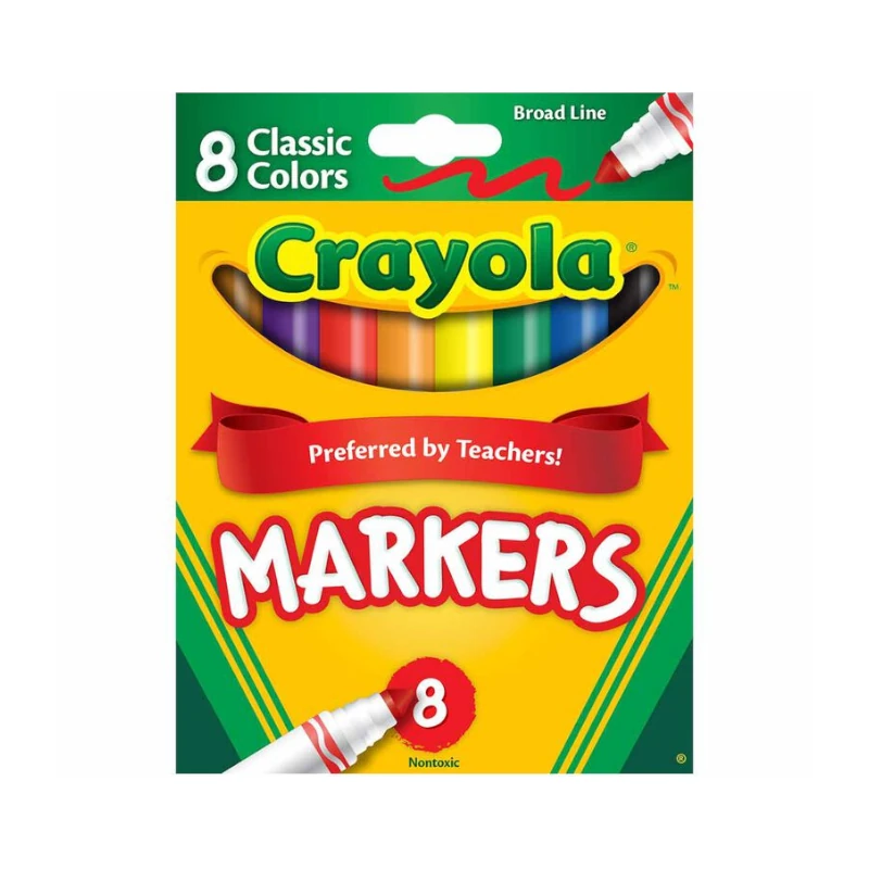 Marcador Escolar 8 Colores Crayola Jumbo 58-7708