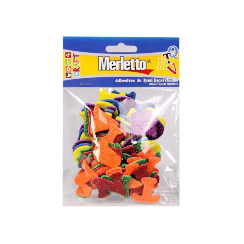 Foamy Adhesivo Escarchada Letras 7798 Merletto