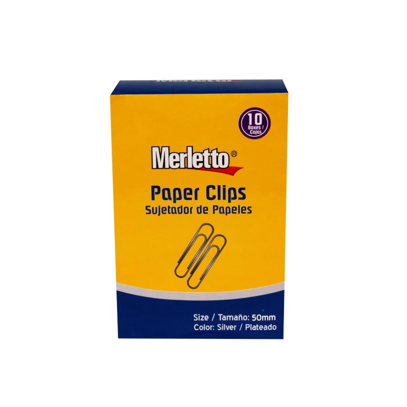 Clips Jumbo Merletto 100 Und 50Mm Plata