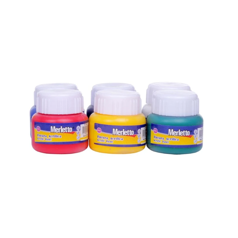 Pintura Acrilica 30ml Paquete 6 Merletto
