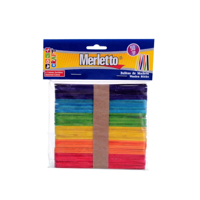 Paleta Color Paquete 50 11.4x1x0.2cm Merletto