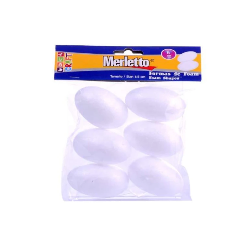 Esteirofon Ovalos 6.5cm Paquete6 Merletto