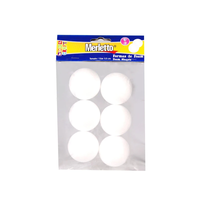 Esteirofon Pelota 5.5mm Paquete6 Merletto