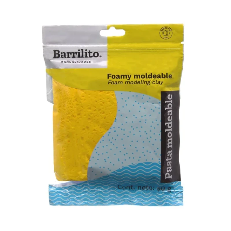 Foamy Moldeable Amarillo Canario 50Gr Barrilito