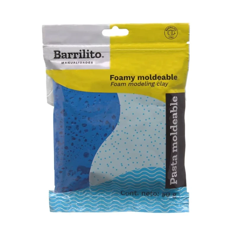 Foamy Moldeable Azul Eléctrico 50Gr Barrilito