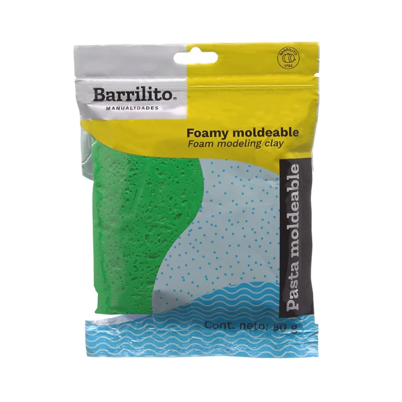 Foamy Moldeable Verde Bandera 50Gr Barrilito
