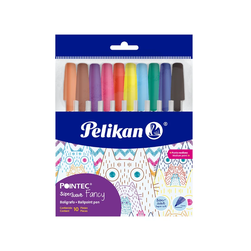 Boligrafo Pelikan Surtido Paquete10 Pointec