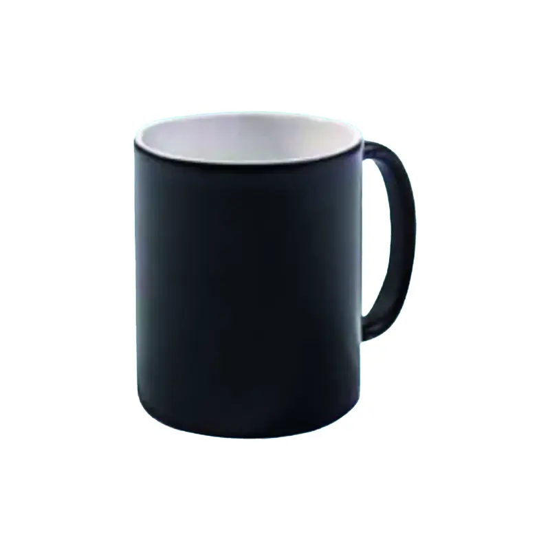 Taza Ceramica Para Sublimar Magica Negro Mate