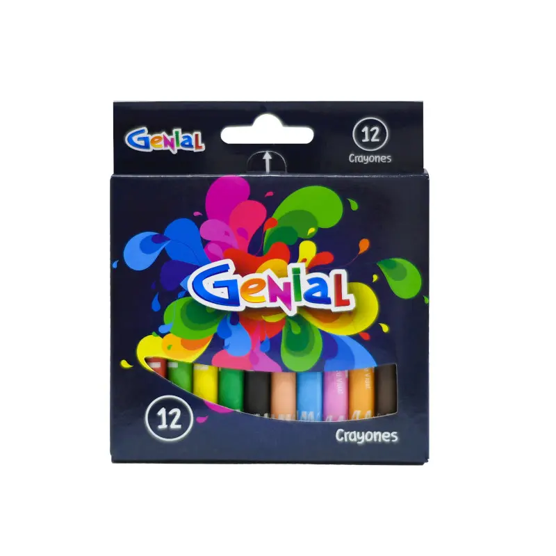 Crayon 12 Colores Triangular Genial