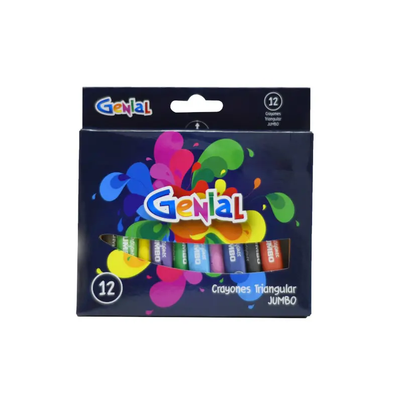 Crayon 12 Colores Jumbo Genial