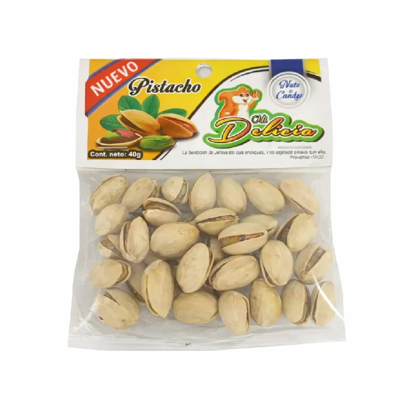 Semillas De Pistachos Con Sal Mi Delicia 40gr