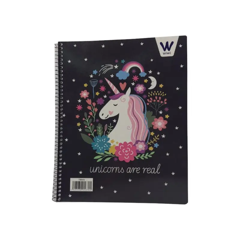 Cuaderno Espiral 1 Materia 60 Hjs Wiwi Diseños Femeninos