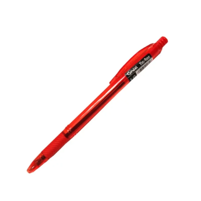 Boligrafo Genial Retractil Rojo Grip