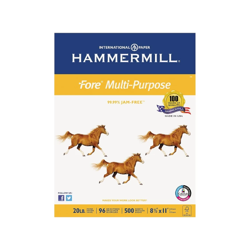 Papel Bond Carta B20 8.5X11  Hammermill