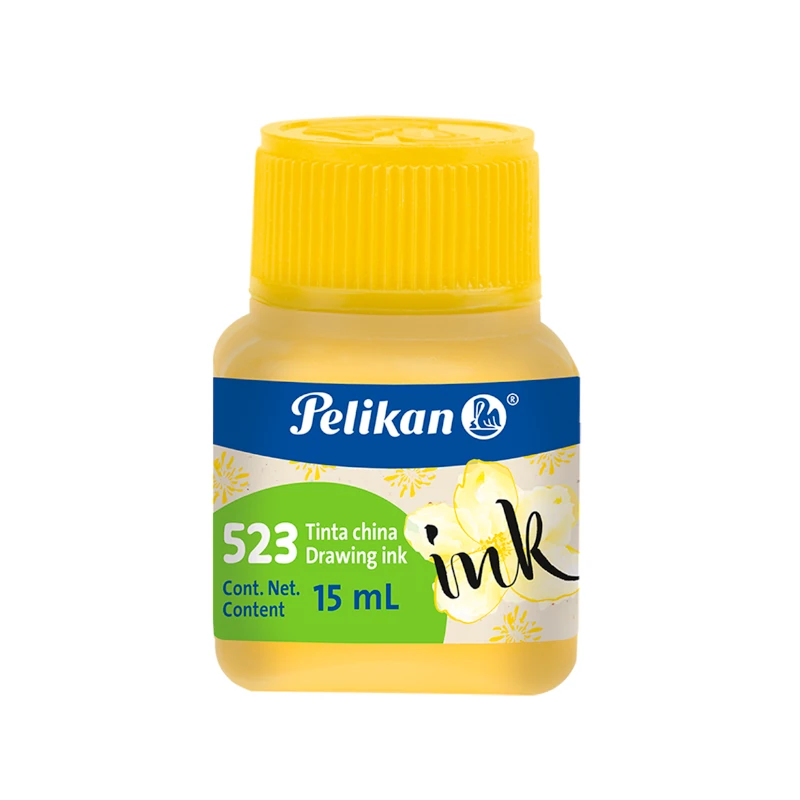 Tinta China Pelikan 15ml Amarillo 523