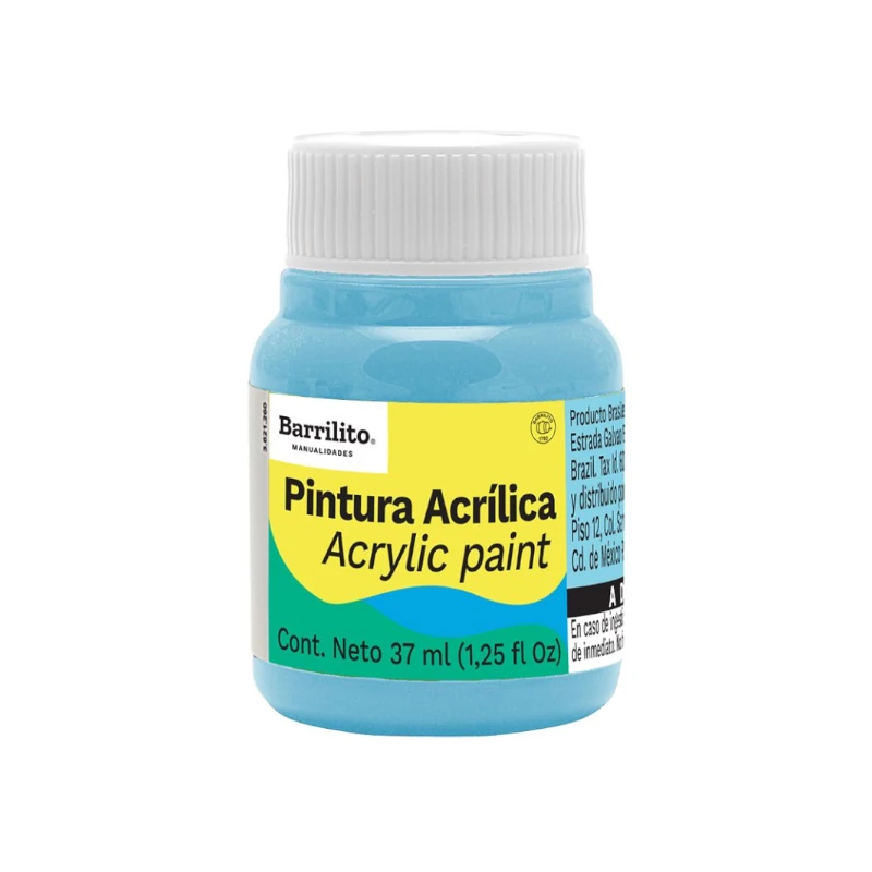 Pintura Acrilica 37Ml Azul Cielo Barrilito