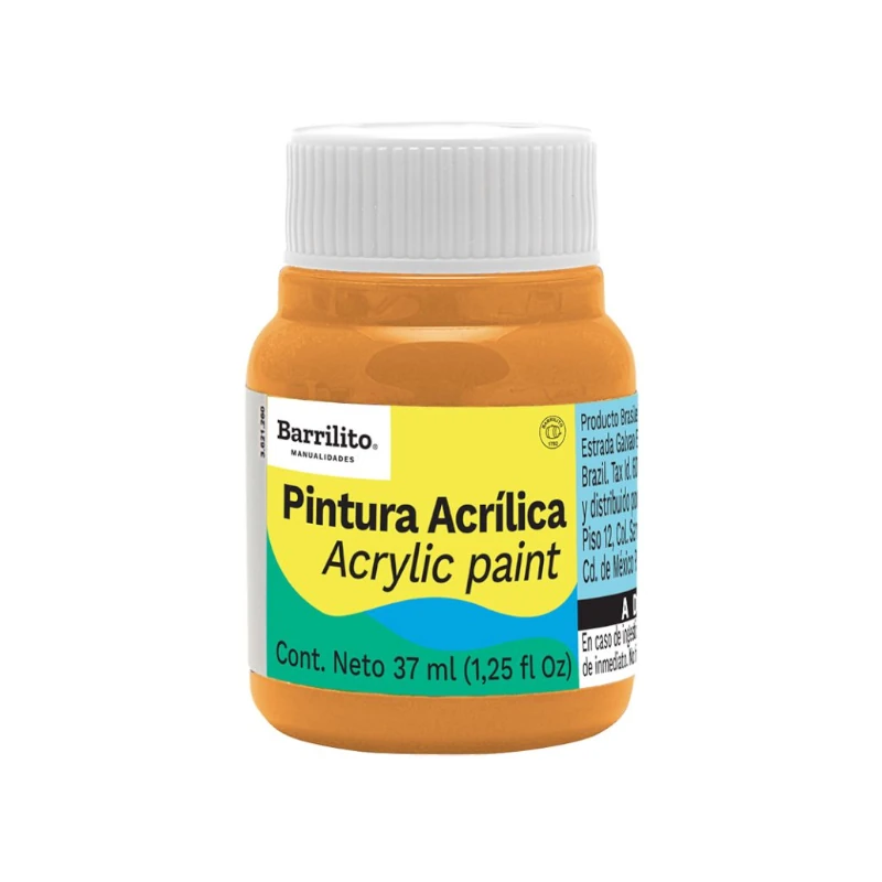 Pintura Acrilica 37Ml Naranja Barrilito