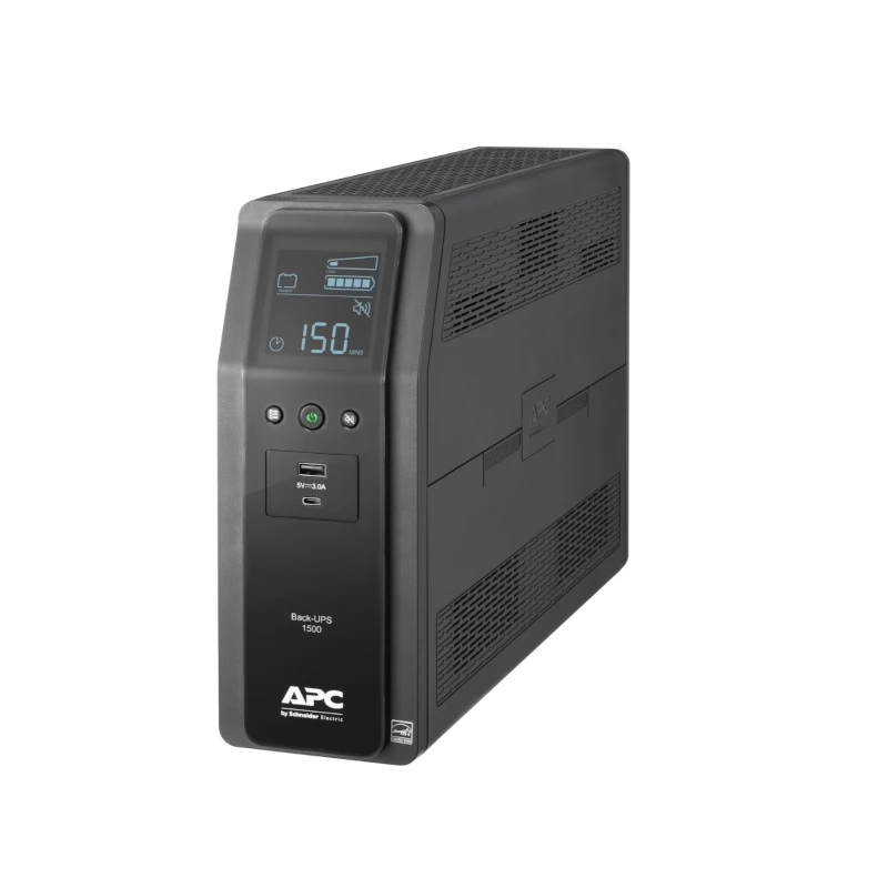 Ups Regulador Apc Pro  1500 Va  120v  10 Salidas 2 Usb Pantalla Lcd