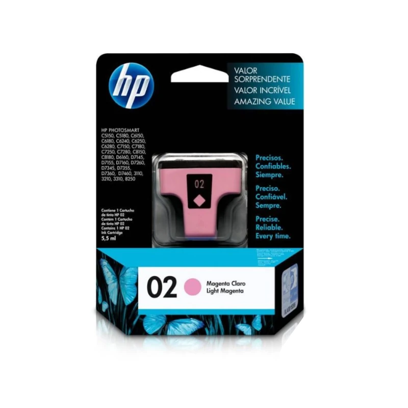 Tinta Hp 02 C8775 Magenta Claroro Dj C5180/3110/6180/7180/D6160
