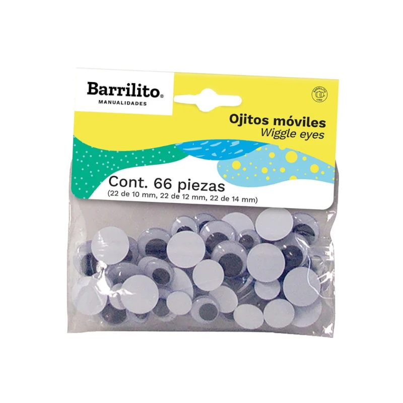 Ojos Moviles Paquete 66 Tamaños Surtido