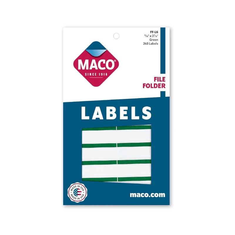 Viñeta P/Folder Verde Maco Ff-L6 248Unds