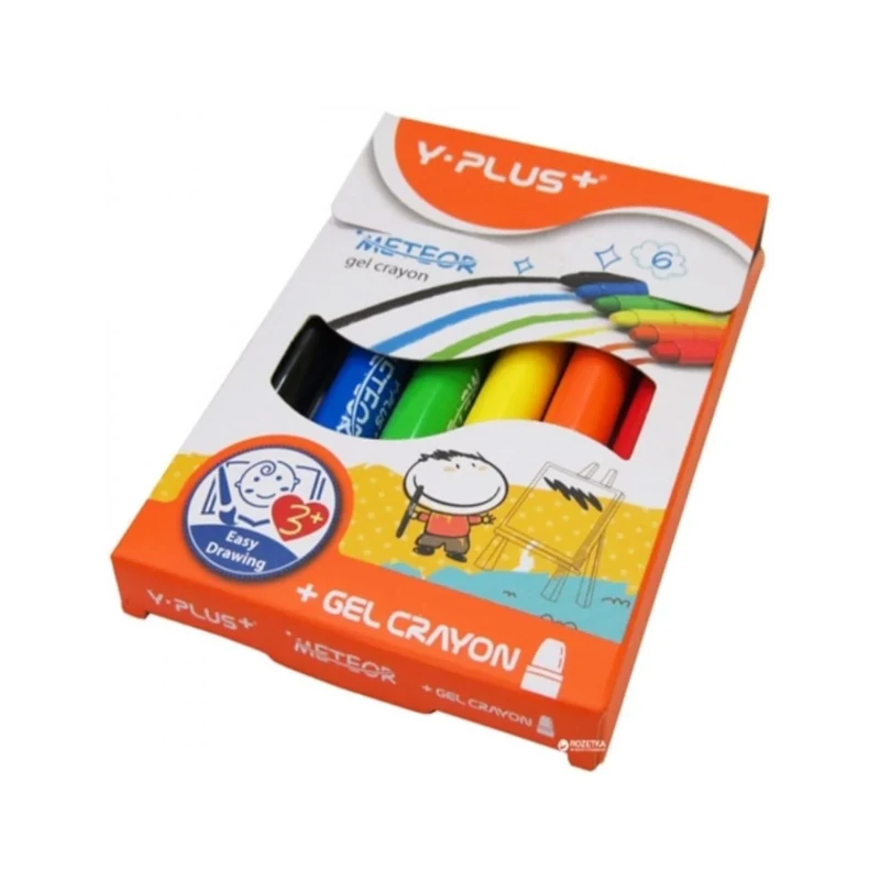 Crayon Pqt6 Y-Plus Gel Jumbo