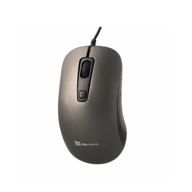Mouse Klipx Usb Negro-Gris Optico Kmo-111
