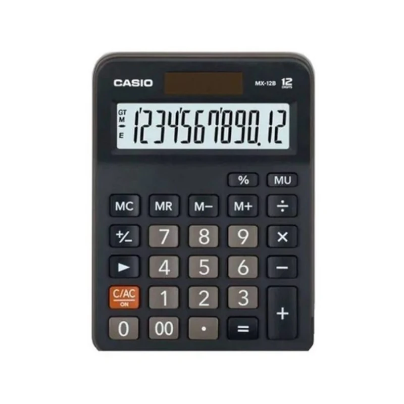 Calculadora Casio Mx-12B 12 Digitos Negro