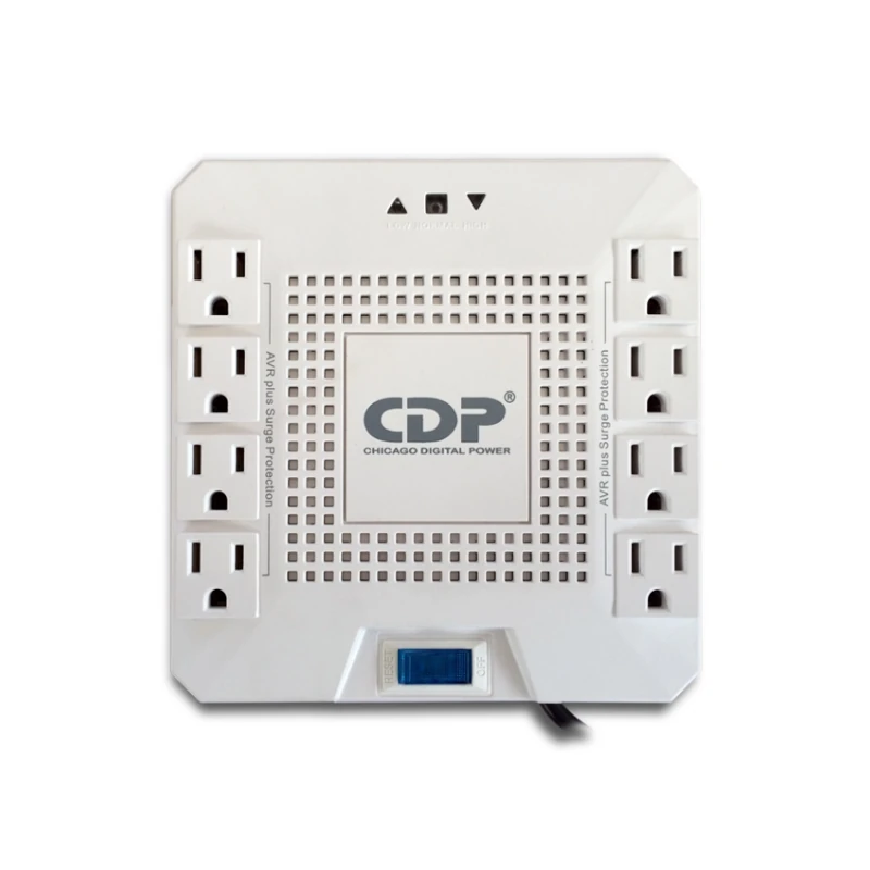 Regulador Cdp 1800va 8 Salidas Negro  R-Avr 1808