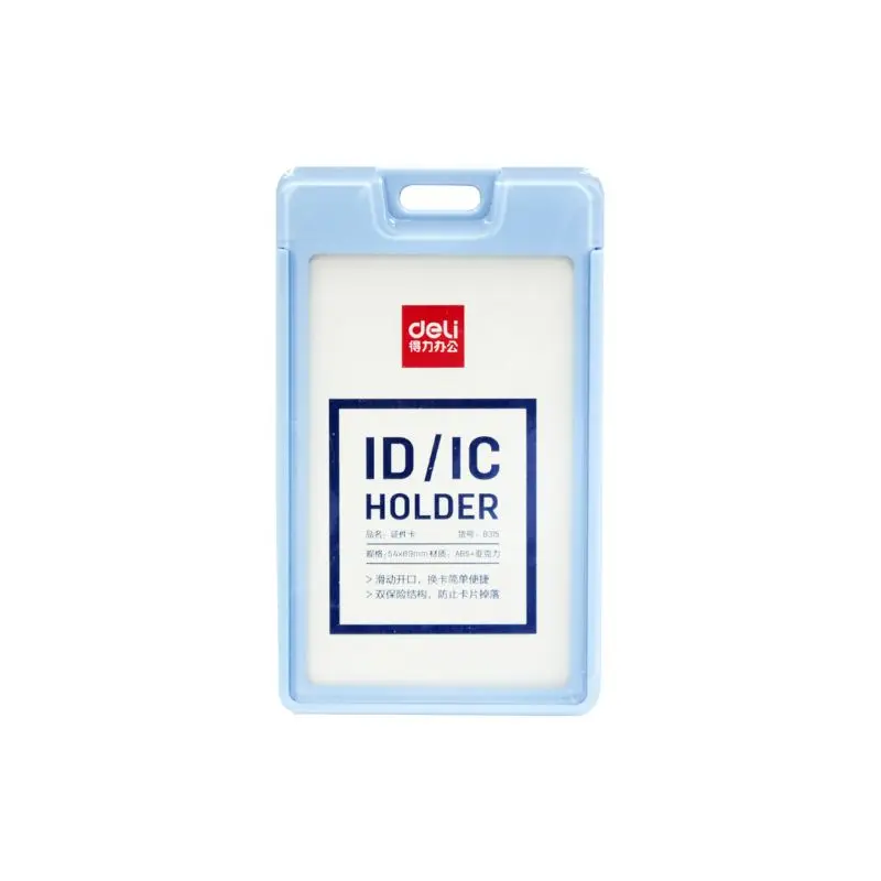 Porta Carnet Plast Deli Vert Azul Claro