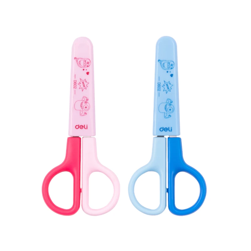 Tijera 4 4/5  Escolar Deli Surtido C/Protector