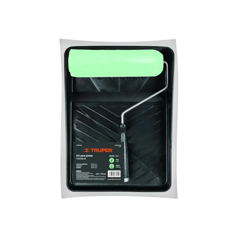 Rodillo Pintar 9  Con Bandeja 3Pzs Plastico Truper 13843