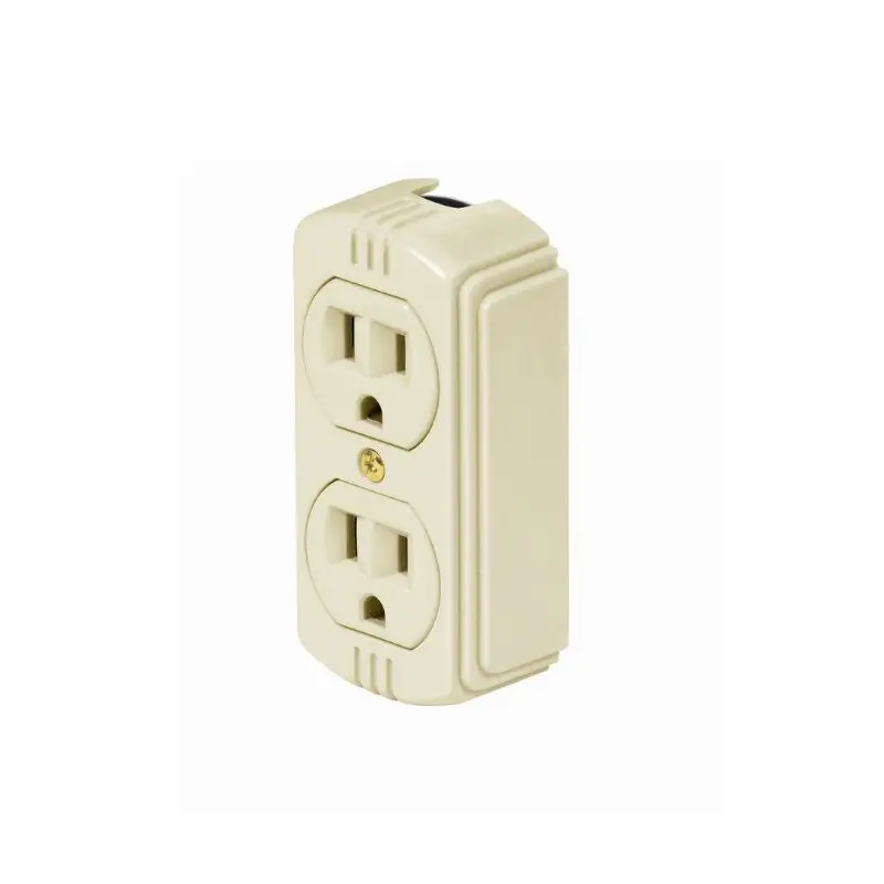 Tomacorriente Doble Superficial 127V Crema Volteck 46103