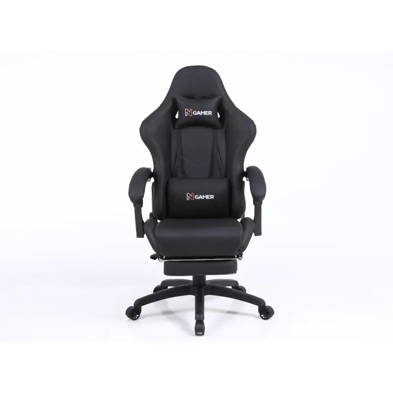 Silla Gaming Plus Negro 300Lb GL4 Con Reposa Pies Nenotech