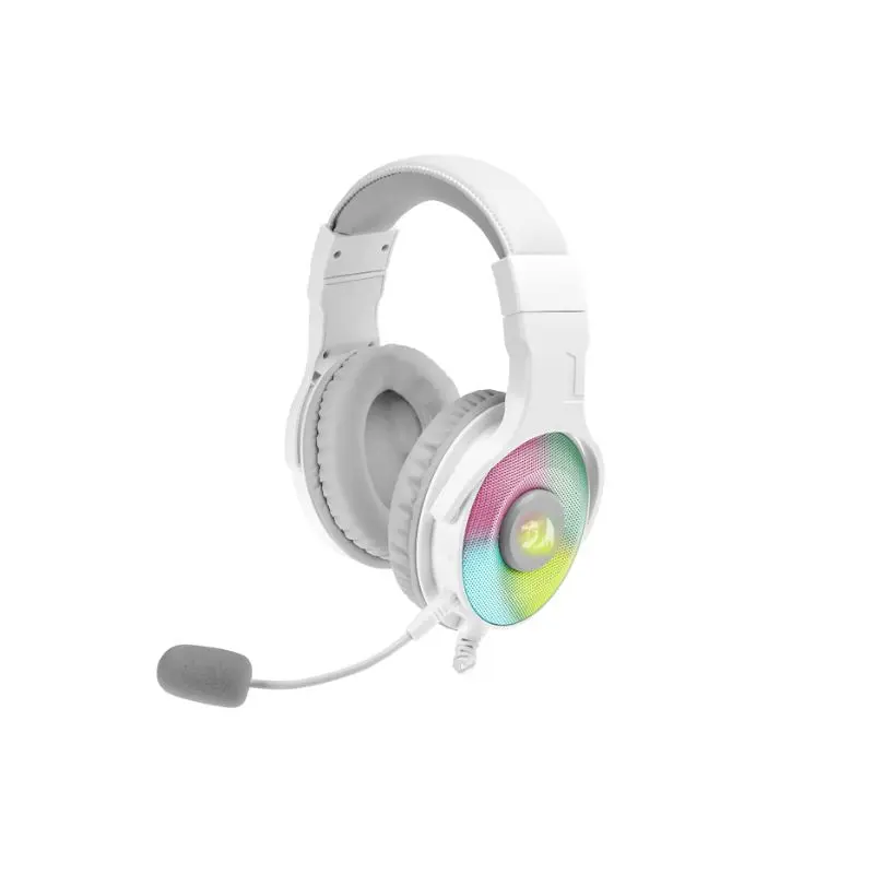 Audifono Redragon Gaming Pandora 3.5Mm Blanco Con Microfono Rgb H350W