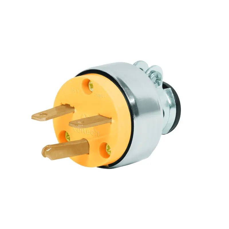 Puertos Metal 15A 250V 3 Puntas Volteck 46203