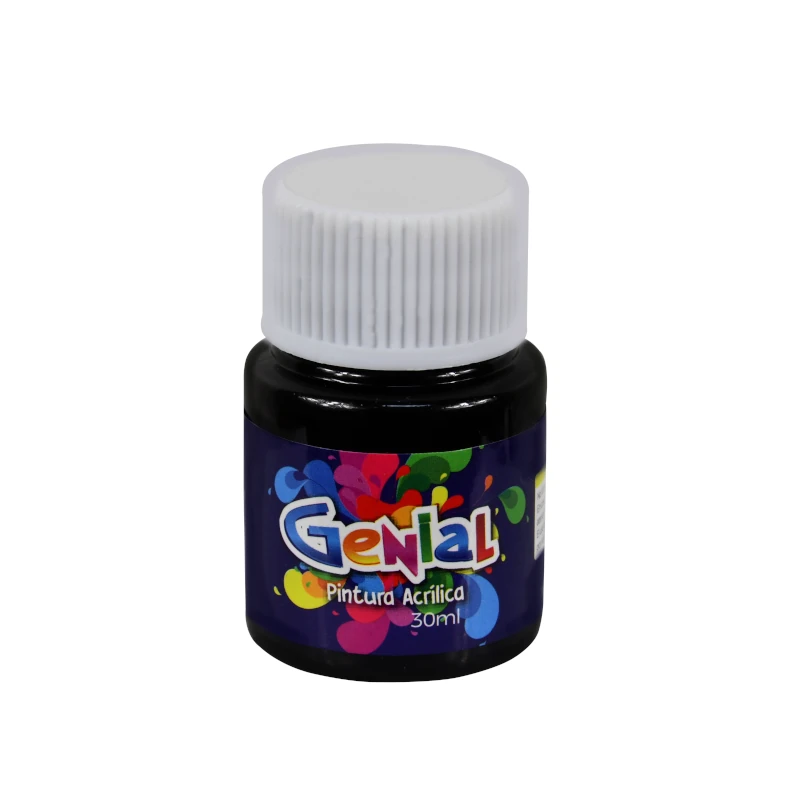 Pintura Acrilica 30Ml Negro Genial