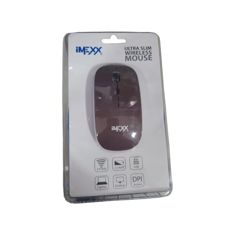 Mouse Imexx Inalambrico Cafe