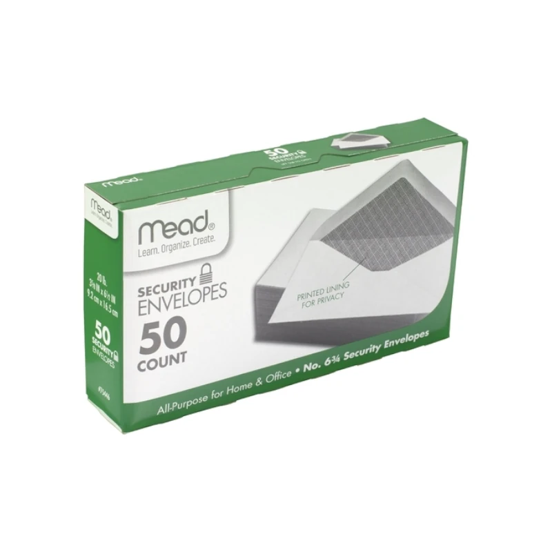 Sobre Blanco Tamaño Carta 3 5/8 X 6 1/2 Paquete50 Mead