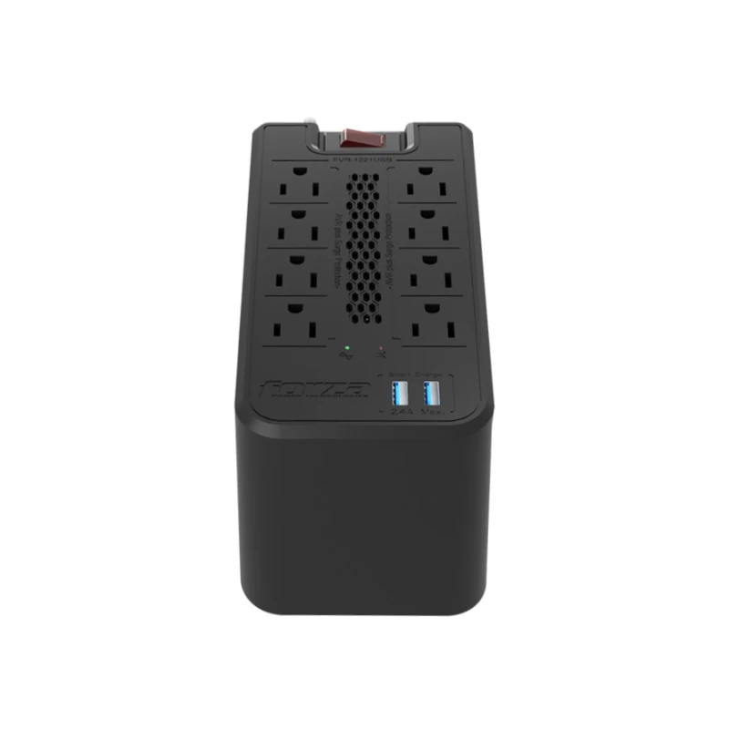 Regulador Forza 1200Va 600W 8 Salidas 120V 2 Usb