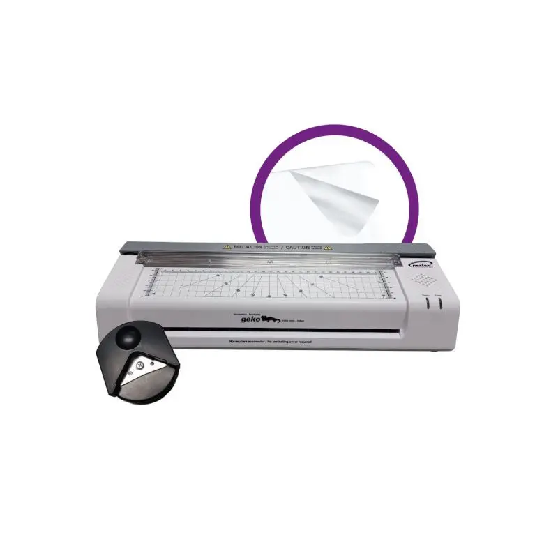 Laminadora Carta Oficio y Doble Carta Geko Perfex Guillotina/Despuntadora