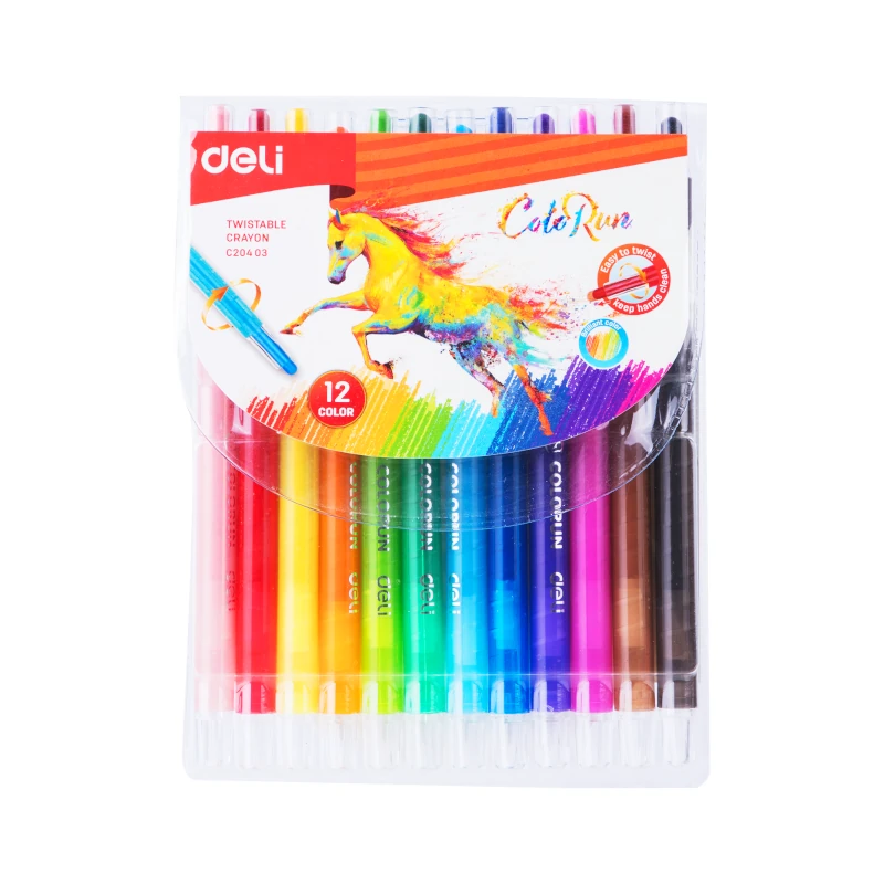 Crayon Paquete 12 Deli Twister