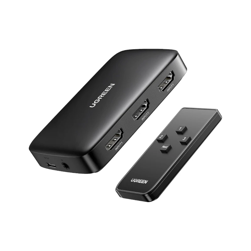 Switch 3 Puertos Hdmi 4K Cm332 Ugreen